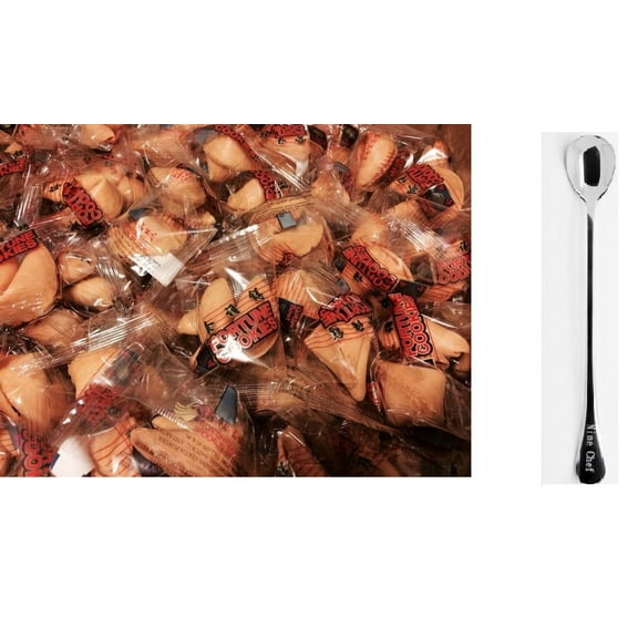 NineChef Bundle - Traditional Fortune cookies 50 pcs Individually Wrapped NineChef Spoon