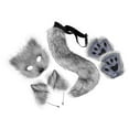 thumbnail image 2 of BELOVING Thérien et Queue Animal Mignon pour Performance sur Scène Décor de Fête des Fêtes Gris Foncé, 2 of 9