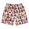 thumbnail image 3 of Uemuo Rocket Pattern Pattern Men's Swim Trunks Hawaiian Beach Bathing Suit Swimsuits Beach Quick-Dry Shorts with Pockets-XX-Large, 3 of 9