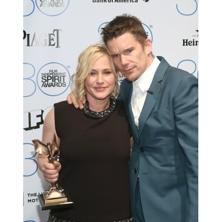 Patricia Arquette Winner Of The Best Supporting Female Award For Boyhood Ethan Hawke In The Press Room For 30Th Film Independent Spirit Awards 2015 - Press Room Santa Monica Beach Santa Monica Ca