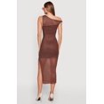 thumbnail image 3 of Women's Floral Mesh Sleeveless One Shoulder Dress, 3 of 3