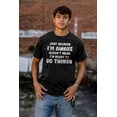 thumbnail image 4 of Funny I'm Awake But Not Ready Joke Men's Graphic T Shirt Tees Brisco Brands S, 4 of 6