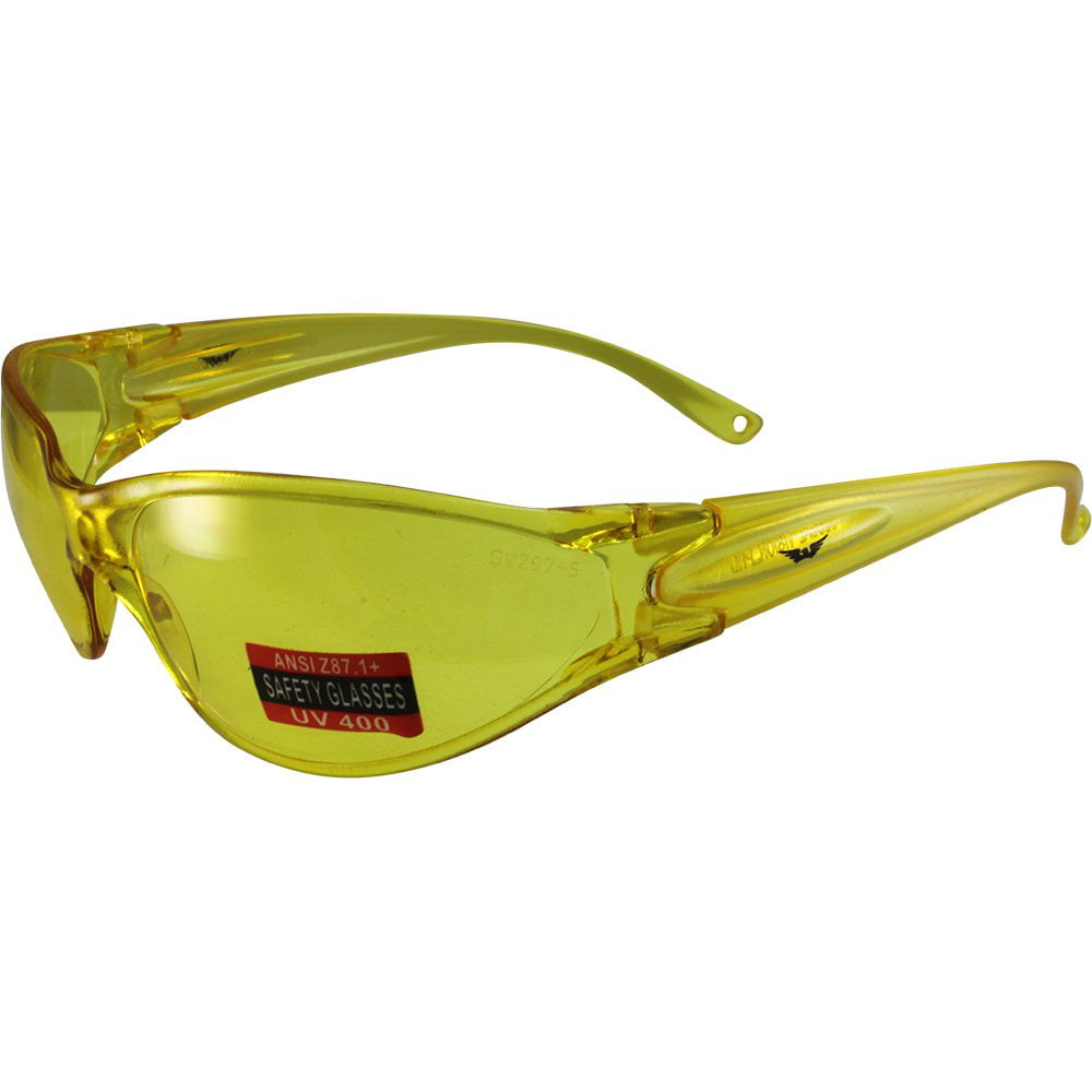 Impact Industrial Eye Safety Glasses Goggles Yellow Tint Global Vision ® Z87 