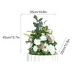 thumbnail image 2 of Artificial Flower For Wedding Arch And Aisle Entry Floral Decor 2Pcs, 2 of 13