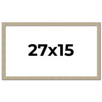 27x15 Frame Grey Solid Wood Picture Frame Width 1 Inches | Interior Frame Depth 0.5 Inches |