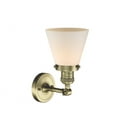 thumbnail image 2 of 203-AB-G61-Innovations Lighting-Cone - 1 Light Wall Sconce In Industrial Style-10 Inches Tall and 6.25 Inches Wide-Antique Brass Finish-Matte White, 2 of 2