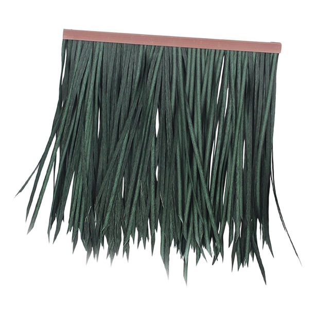 Techo de paja sintética, decoración de techo de paja sintética para cabaña, palapa y cerca. Verde oscuro