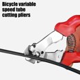 Red Grip Cable Housing Cutter Carbon Steel Bike Pliers Spring Return ...