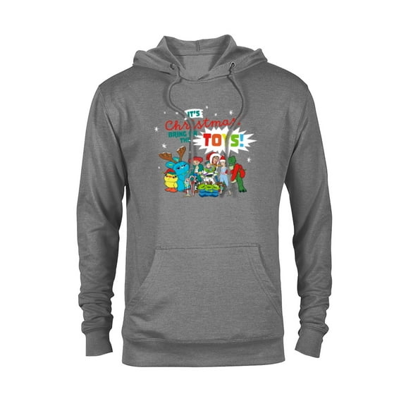 Disney Pixar Toy Story 4 It’s Christmas Bring On The Toys Standard - Pullover Hoodie for Adults – Customized-Graphite Heather