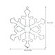 thumbnail image 3 of Guirnalda de luces navideñas con copos de nieve | Luces LED decorativas blancas | Diseño de copos de nieve de plástico | Decoración festiva para interiores | Iluminación para fiestas en bares y, 3 of 6