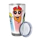 thumbnail image 2 of Vaso de 20 oz de Las Chicas Superpoderosas, taza de viaje para café con aislamiento al vacío de acero inoxidable, taza de café, taza de viaje con tapa, taza térmica para exteriores, 2 of 8