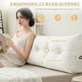 thumbnail image 4 of ANMINY Comfort Wedge Headboard Pillow Vacuum-Packed Plush Supportive Backrest for Reading & Relaxing for Bedroom, 4 of 8