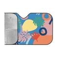thumbnail image 2 of YFYANG Front Windshield Sun Shade, Tropical Plant Graffiti Foldable Car Visor for Cars, Trucks, SUVs, Small, 2 of 9