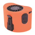 thumbnail image 1 of Ventilador de cintura con clip, recargable, con clip, para cinturón, de bajo ruido, portátil, resistente, para colgar en el cuello, para senderismo y Naranja, 1 of 9