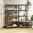 thumbnail image 3 of vidaXL Shelf Bookshelf Shelving Unit Rack 5-Layer Steel and Engineered Wood, 3 of 36