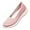 Pink, variant on Women's Slip On Walking Shoes Casual Lightweight Breathable Comfortable Flat Sneakers Knit Low Top Loafers