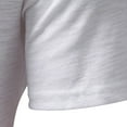 thumbnail image 3 of Previn Men's Henley Shirt Short Sleeve T Shirt Soft Slim Fit Cotton Beach Top Fall Button Summer Cool Lightweight White Small, 3 of 4