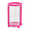 pink - Round Brush Barrel, variant on Makeup Brush Holder Organizer, Large Capacity Cosmetic Brush Storage Cup with Open Top Design, Plastic Makeup Tool Container for Vanity Desk, Eyeliner, Brow Pencil and Beauty Accessories