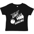thumbnail image 3 of Inktastic This Kid Loves Bowling Boys or Girls Toddler T-Shirt, 3 of 5