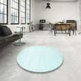 thumbnail image 3 of Ahgly Company Indoor Square Contemporary Light Slate Blue Abstract Area Rugs, 5' Square, 3 of 6