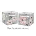 thumbnail image 3 of Watercolor Floral Grey Fabric Storage Bins (Set of 2) by Sweet Jojo Designs, 3 of 3