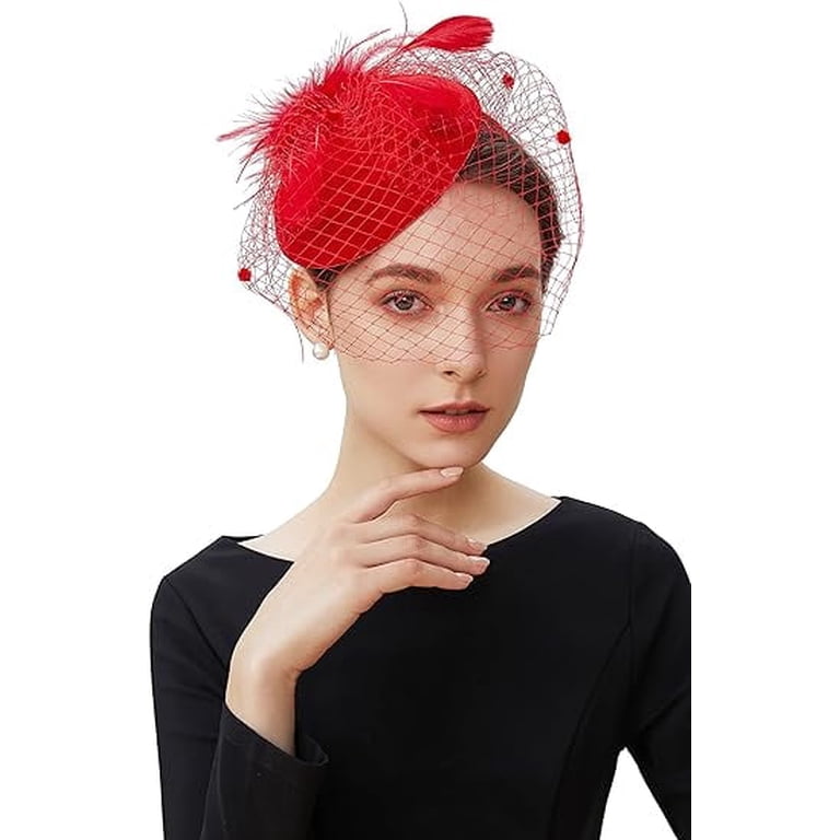 Fascinators Hats 20s 50s Hat Pillbox Hat Cocktail Tea Party  display picture 1