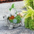 thumbnail image 6 of Solar Statue Lamp,Turtle Genie Resin Ornament Lamp,Garden,Lawn,Patio,Balcony,Yard Decorations., 6 of 8