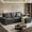 Dark Gray, variant on MEROUS Sectional Sofa, 99" L-Shaped Convertible Couch with Storage Chaise and USB Type-C Ports, Modern Chenille Fabric Living Room Furniture, Beige