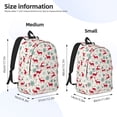 thumbnail image 2 of Vsdgher Vintage Christmas Reindeer Print Canvas Backpack Travel Rucksack Unisex Knapsack 15.7/17.7Inch Laptop Backpack for Work,College-Small, 2 of 5