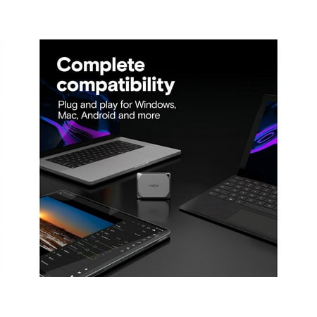 Crucial - X9 Pro 2TB External USB-C SSD - Space Gray
