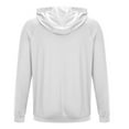 thumbnail image 6 of Zylanna Men's Athletic Jacket, Long Sleeve Workout Running Quick Dry Full Zip Active Shirts with Pockets White Size M, 6 of 7