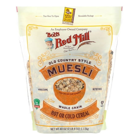Bob s Red Mill  Muesli  Whole Grain  Old Ctry Style  40 oz Pack Of 4