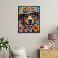 thumbnail image 4 of Paint by Numbers Kit for Adults, Colorful Mosaic Dog With Flowers Paint by Numbers, Easy Paint by Numbers Kit for Adults Beginner, DIY Adult Paint by Number Kits on Canvas, 12x16in Home Decor, 4 of 7