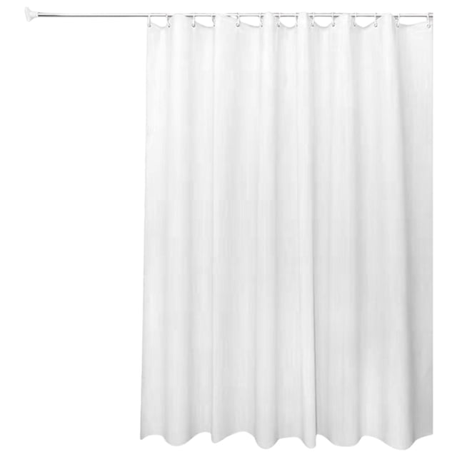 Doublure de Rideau de Douche, Rideau de Douche Uni Tissu Imperméable Rideau de Salle de Bain avec Crochets Design pour Baignoire Toilette