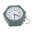 thumbnail image 2 of Reloj despertador poligonal con pilas, pantalla transparente, portátil, silencioso, para baño de niños y estudiantes., 2 of 14