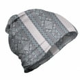 thumbnail image 1 of Mexican Print Unisex Beanie, Triangles Soft Tones, Hiking Outdoors, Multicolor, by Ambesonne, 1 of 1