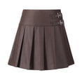 thumbnail image 5 of jiaxiM Girls Pleated Uniform Skirts with Shorts Elastic Waist Toddler Kids Cute Mini Tennis Skirt Girl Back to School Clothes, 5 of 5