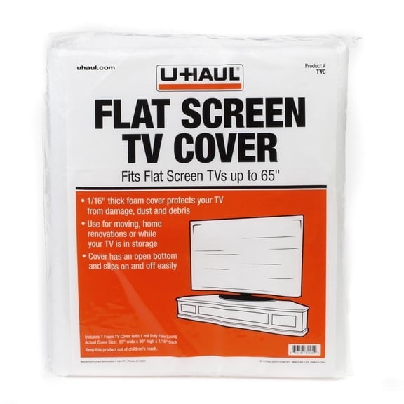 U-Haul Flat Screen TV Cover (Fits Screens up to 65")