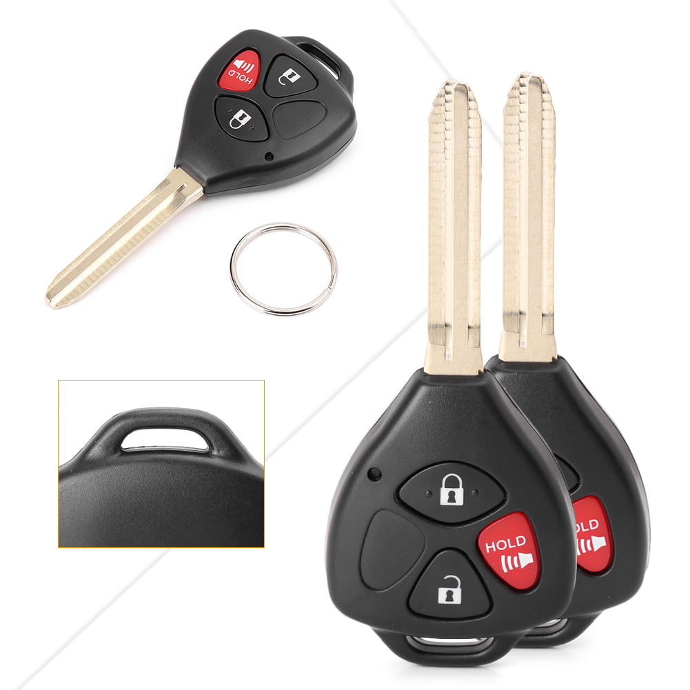 KeylessOption Keyless Entry Remote Fob Blank Key Blade Shell Case for Toyota RAV4 Venza Yaris Matrix Vibe xB 