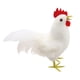 thumbnail image 2 of Escultura de gallo, decoración de patio, regalos para exteriores, figura de gallo, gallo divertido Blanco, 2 of 9