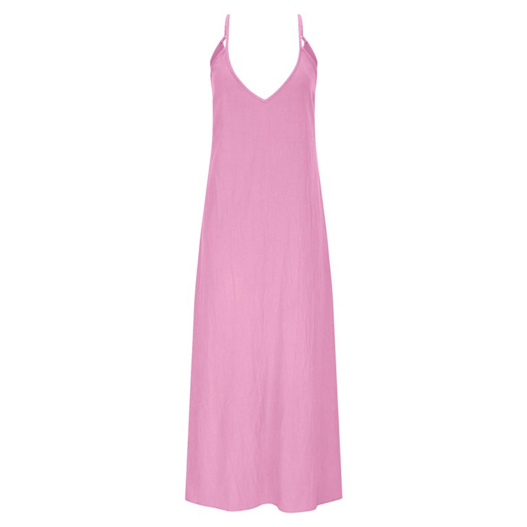 cotton gauze dresses for women Willow Blush Pink Cotton Gauze Midi Dress – Woman's World Shop