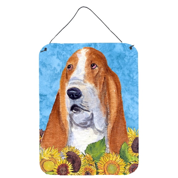 Basset Hound Aluminium Metal Wall or Door Hanging Prints