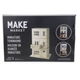 thumbnail image 3 of Make Market DIY Miniature Townhome Kit, 1:12 Scale Unfinished Plywood House, Natural, 30" Height, 21-Piece Set, 3 of 7