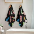 thumbnail image 3 of Colorful Flip Flops Hand Towels 2 PCS, Happy Summer Kitchen Towel Ultra Soft and Highly Absorbent,Decorative Fingertip Face Towel for Bathroom Hotel, 28.3"x14.4", 3 of 4