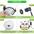 thumbnail image 2 of G®PEH Flea Traps, 2 Pack for Inside Your Home Flea Killer Indoor with 4 Flying Insect Trap Sticky Refill Discs Bed Bug Trap, Harmless & Friendly to Pets & Kids Pest Control Trap, 2 of 11