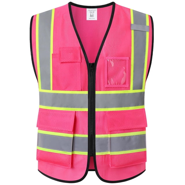 Chaleco de Seguridad Ekkosafety EK175 de Malla Reflectante en Fucsia
