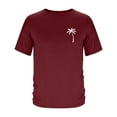 thumbnail image 4 of Styesk T-Shirts pour Homme Mode Décontractée Imprimé Col Rond Pull T-Shirt Manches Courtes Blouse, 4 of 5