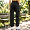 thumbnail image 5 of Lopecy-Sta Pants for Women Jogger Cargo Pants Elastic Drawstring Waist Multi Pockets Relaxed Fit Daily Wear Workout Trousers for All Seasons, 5 of 7