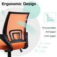 thumbnail image 5 of Furmax Mid Back Home Office Chair Mesh Desk Chair Ergonomic Swivel Task Chair with Lumbar Support, Orange, 5 of 7