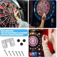 thumbnail image 6 of 3 Set Portable Dart Board Mounting Bracket With Screws Nails Stabilisers Dartboard Hanging Hardware Wall Kit for Steel Dart Games Accessories Kits, 6 of 7